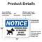 Signmission Working Dogs In Training Do, 14 in W x Rectangle, Plastic OS-2PACK-NS-P-1014-L-19073 - alternate 6